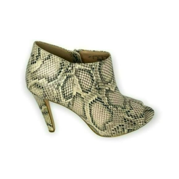 Charles Jourdan Retro Beige Paris Valentine Snakeskin Stiletto Boots Size 9 - Picture 10 of 13